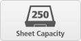 250 Sheet Capacity
