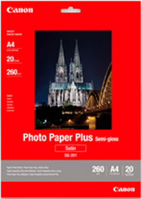 Canon Plus Semi-Gloss Photo Paper SG-201 - A4, 4x6